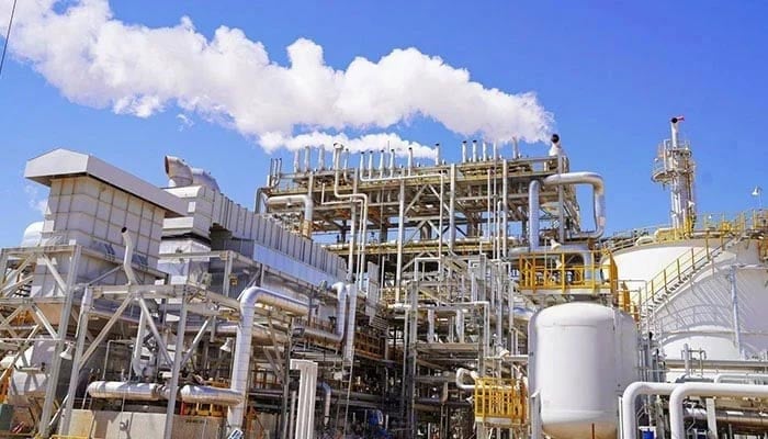 This photo shows a view of installations of an oil refinery on April 1, 2023. — AFP
