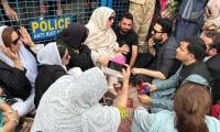 Imran Khan's Sisters, KP CM Stage Sit-in Near Adiala Jail