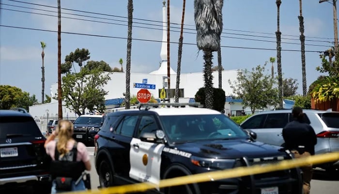 Emergency workers respond at the scene of an active shooter situation at the Islamic Centre of San Diego in Southern California, US, May 18, 2026. — Reuters