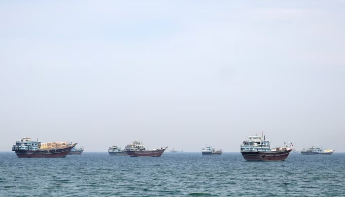 Ships and boats in the Strait of Hormuz, Musandam, Oman, April 29, 2026. — Reuters