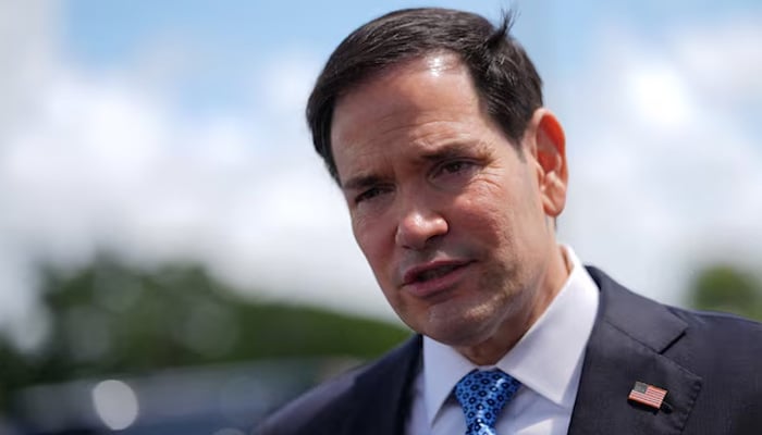 US Secretary of State Marco Rubio speaks to the press before boarding his plane at Homestead Air Reserve Base, Thursday, May 21, 2026. — Reuters