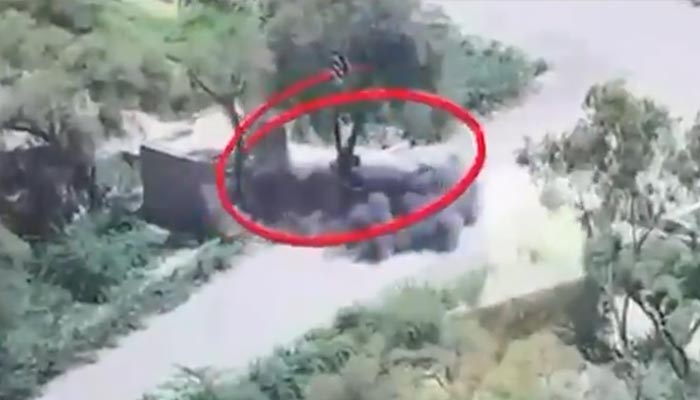 Security forces target terrorists in joint operation launched against terrorists in Khyber Pakhtunkhwas Bannu district, May 24, 2026. — Screengrab via Geo News