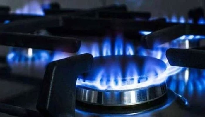 A representational image showing lit burner of a gas stove. — Reuters/File