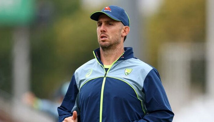 Australias Mitchell Marsh during the warm up before the match against England on September 19, 2024. — Reuters