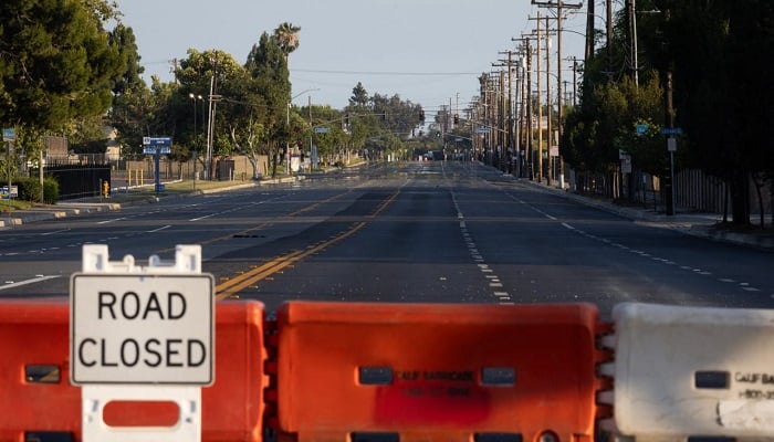 Roads remain closed after residents were evacuated following a chemical leak from a large storage tank that threatened nearby homes in Garden Grove, California, on May 24, 2026.— Reuters