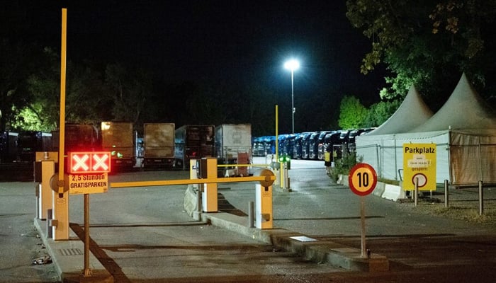 General view outside Happel stadium after Taylor Swifts three concerts this week were canceled after the government confirmed a planned attack at the stadium in Vienna, Austria, August 8, 2024. — Reuters