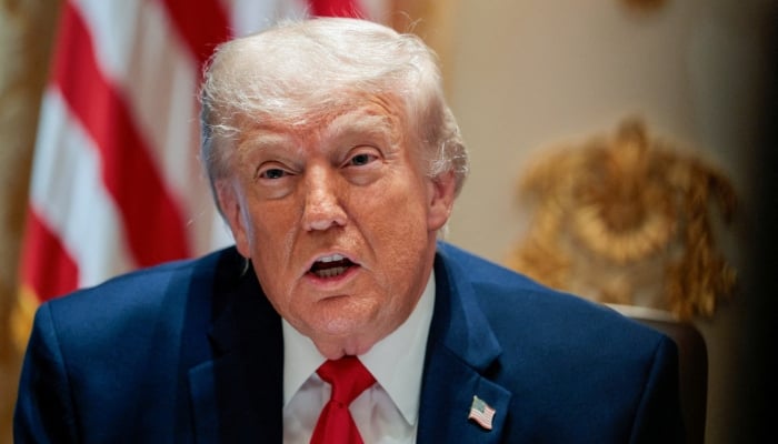 US President Donald Trump speaks during a cabinet meeting in the Cabinet Room at the White House, in Washington, DC, US, May 27, 2026. — Reuters