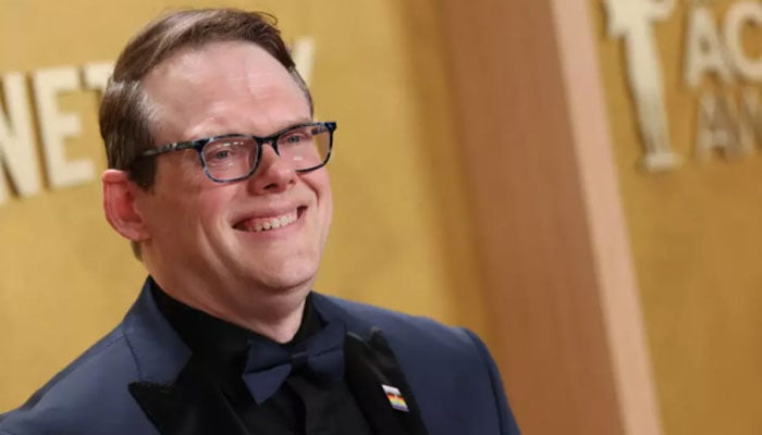 SAG-AFTRA chief negotiator Duncan Crabtree-Ireland gestures during an event. — AFP/File