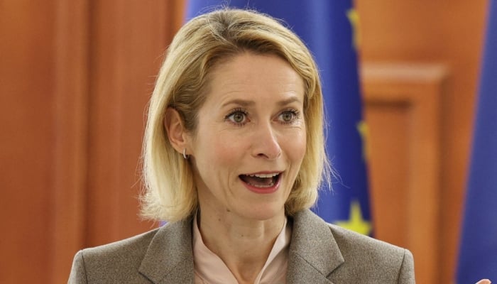 EU High Representative for Foreign Affairs and Security Policy Kaja Kallas attends a joint press conference with Moldovas President Maia Sandu following their meeting in Chisinau, Moldova May 8, 2026. — Reuters
