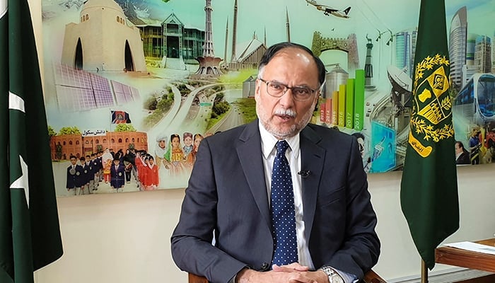 Federal Minister for Planning, Development and Reform, Ahsan Iqbal, speaks with Reuters during an interview in Islamabad, Pakistan August 29, 2022. — Reuters