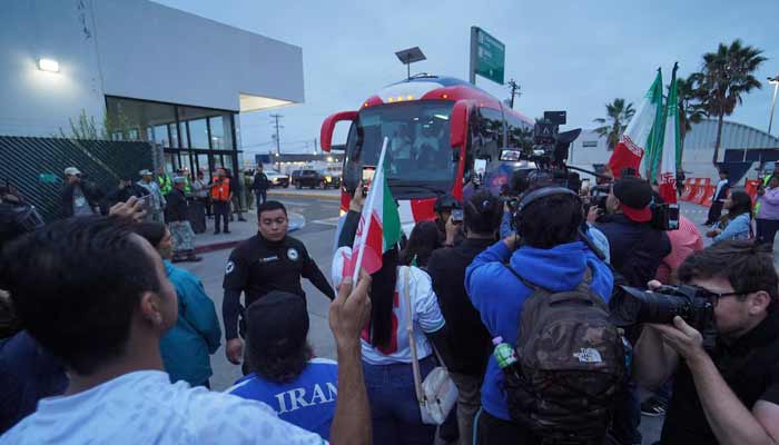 Iran fans look on as Team Iran arrives at Tijuana for Fifa World Cup 2026, Tijuana International Airport, Tijuana, Mexico, June 7, 2026. — Reuters