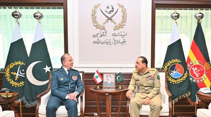 Lebanese army chief praises Pakistan armed forces’ role in regional stability