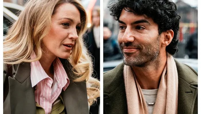 A combination picture shows actors Blake Lively and Justin Baldoni arriving for a settlement conference at the United States District Court in New York City, U.S., February 11, 2026. -- Reuters