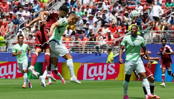 Qatar and Switzerland in action at San Francisco Bay Area Stadium, Santa Clara, California, US, June 13, 2026. — Reuters