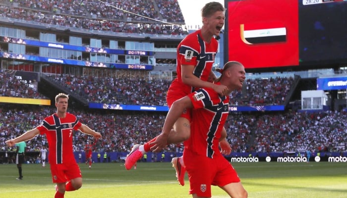 Norway’s Erling Haaland celebrates after scoring a goal during the FIFA World Cup 2026 Group I match between Iraq and Norway at Boston Stadium, Foxborough, Massachusetts, US, June 16, 2026. — Reuters