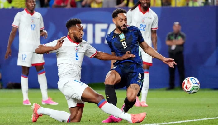 Brazils Matheus Cunha scores their first goal  in the Fifa World Cup 2026 Group C against Haiti, Philadelphia Stadium, Philadelphia, Pennsylvania, US, June 19, 2026. — Reuters