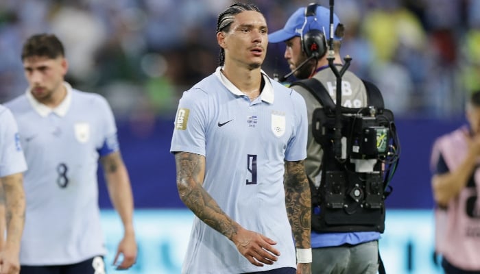 Uruguays Darwin Nunez looks dejected after the match. — Reuters