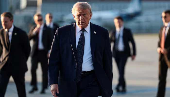 US President Donald Trump arrives at Paris Orly airport, following the G7 Summit, in Orly, France, June 17, 2026.— Reuters/File