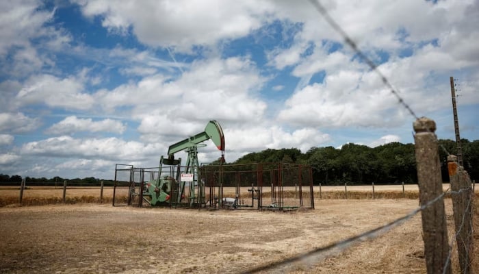 A pumpjack operates at the Vermilion Energy site in Trigueres, France, June 14, 2024. — Reuters