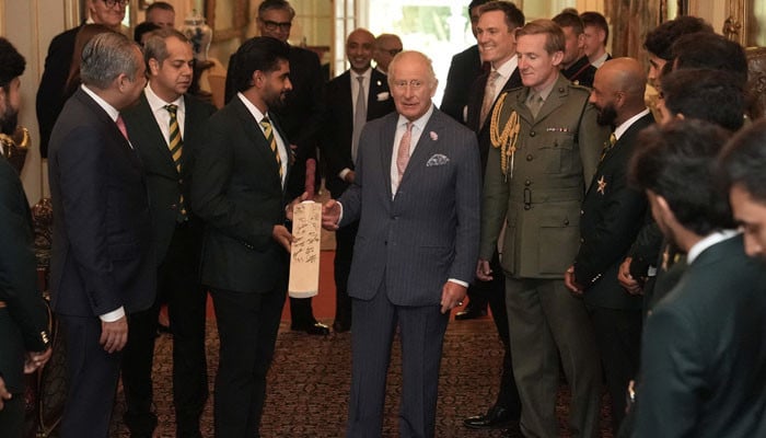 Pakistan cricket team meets King Charles III at Clarence House